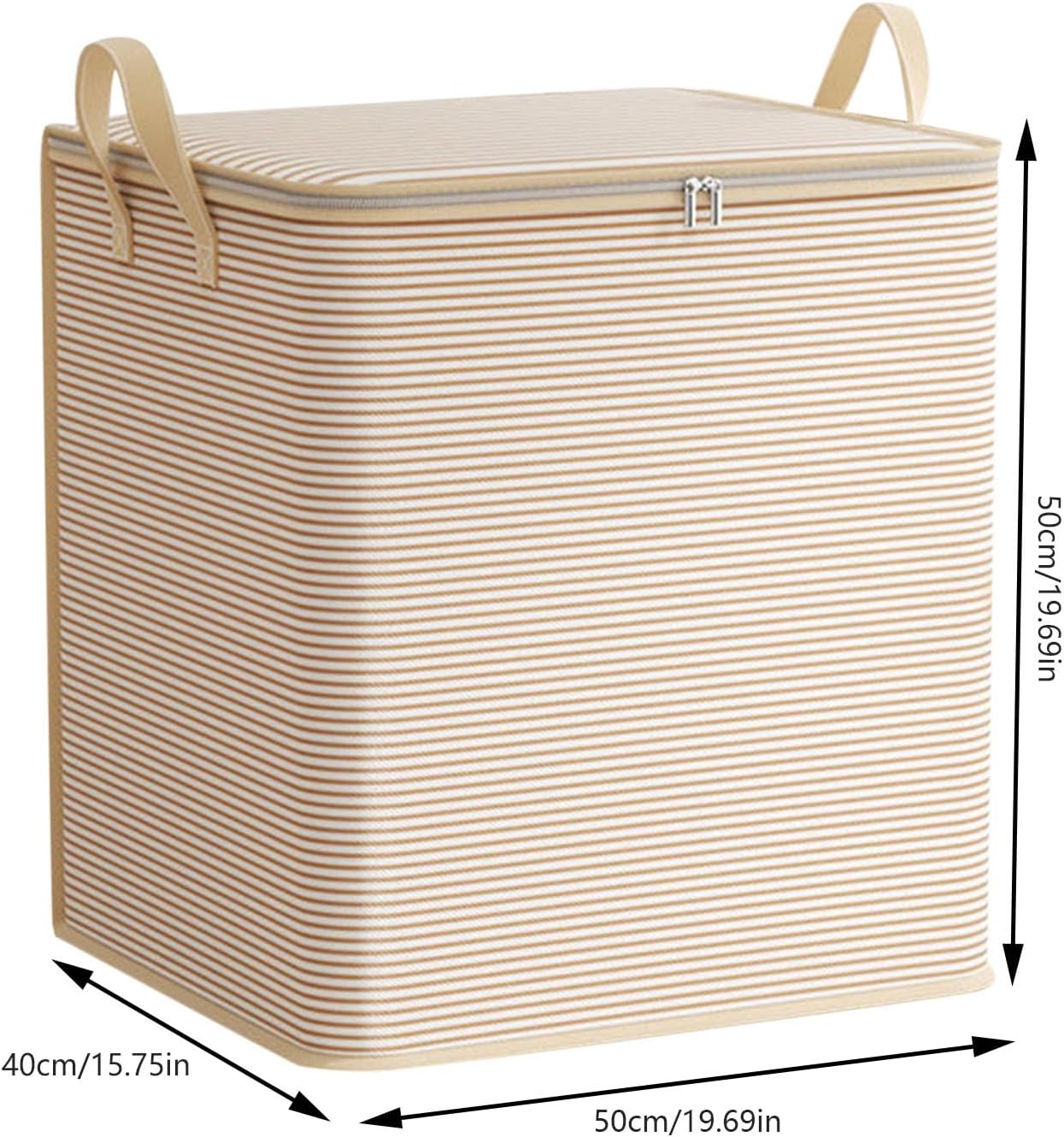Modern Fabric Storage Bins with Lids, Closet Organizers, Cube Storage Bins with Zipper, Clothes Storage Box with Lids, Carrying Handles, Organization Bins for Closet Storage, Blanket Cloth