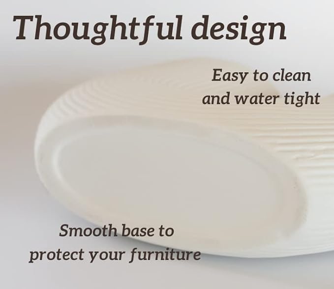 White Modern vase for Flowers - Scandinavian Ceramic Home Decor