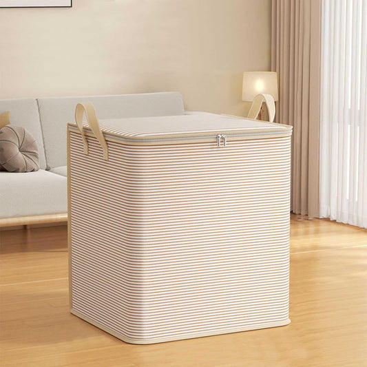 Modern Fabric Storage Bins with Lids, Closet Organizers, Cube Storage Bins with Zipper, Clothes Storage Box with Lids, Carrying Handles, Organization Bins for Closet Storage, Blanket Cloth