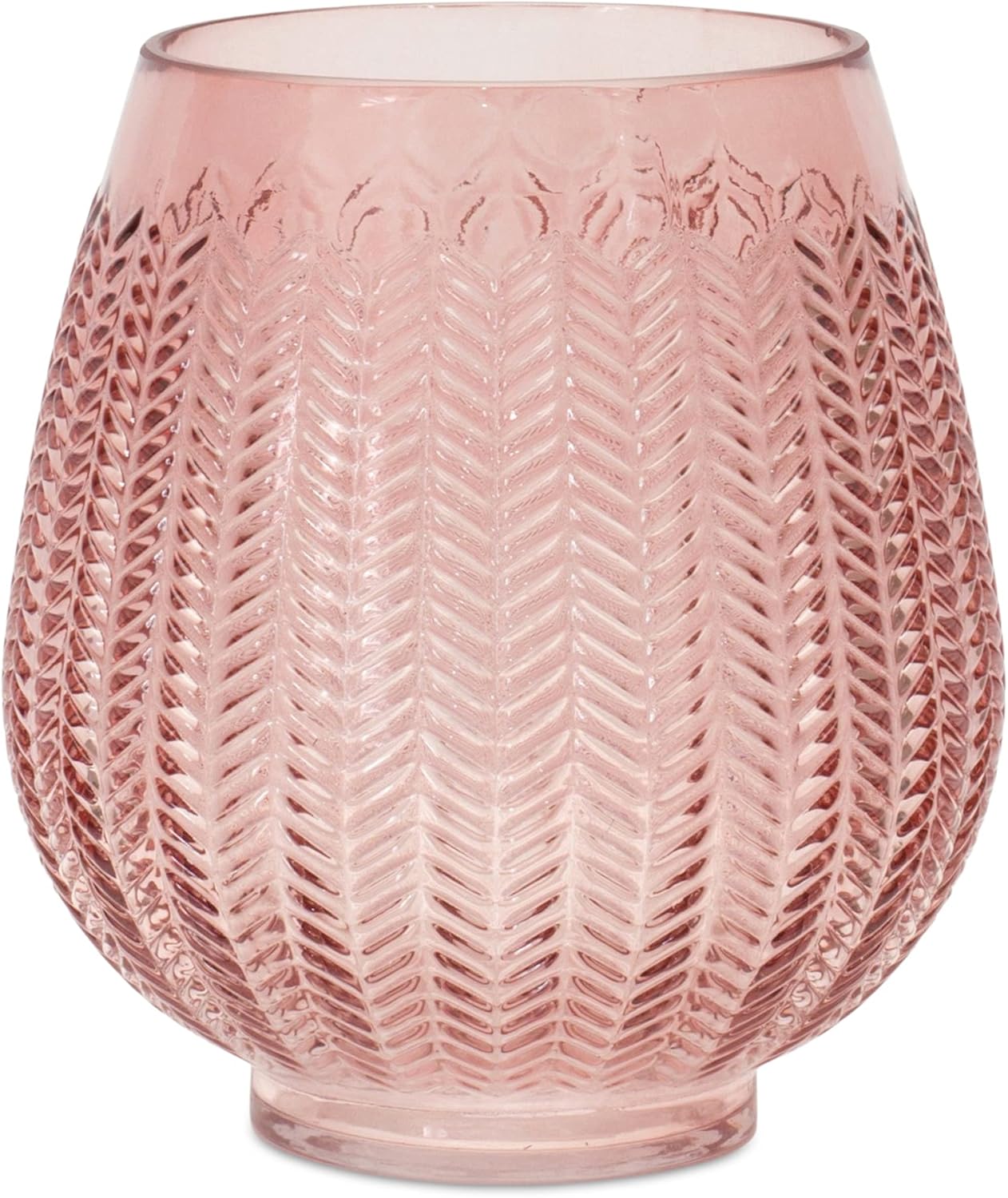 Vase 7"" D x 8"" H Glass