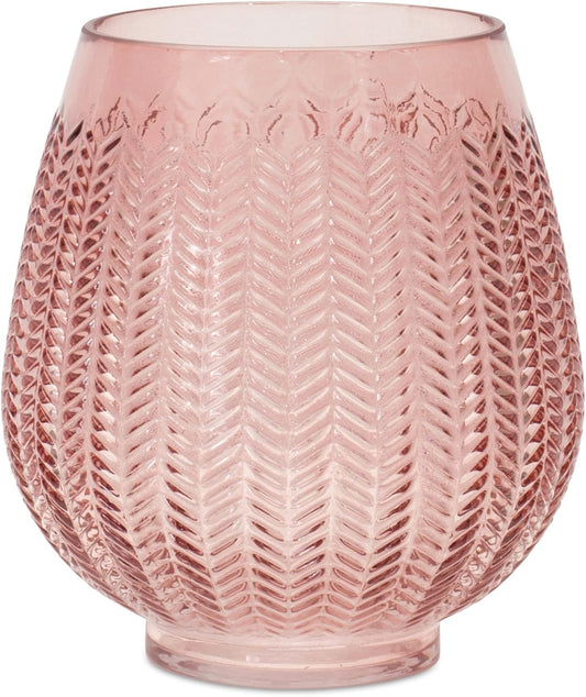 Vase 7"" D x 8"" H Glass